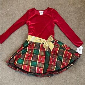 Bonnie Jean Red and Green Seasonal Dress